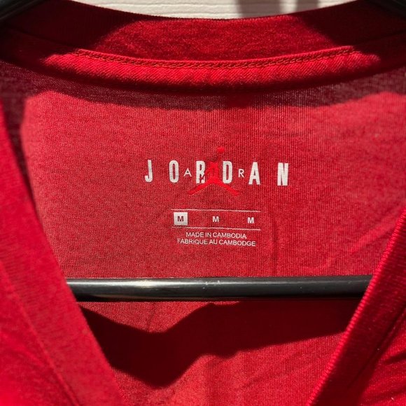 Nike Jordan Red T Shirt - Picture 3 of 4